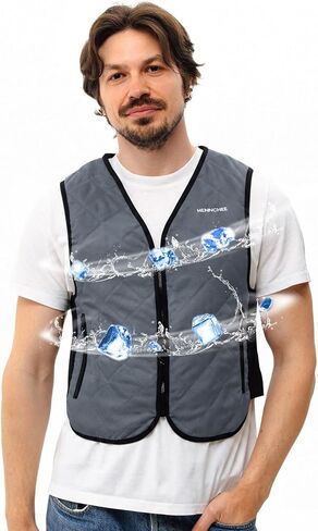 HENNCHEE Cooling Vest with Pockets 12 PCS Gel Ice Pack Vest Adjustable Fit Ice Jacket in Saudi Arabia