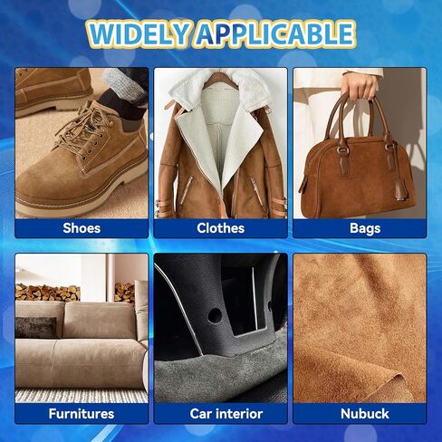 Suede Shoe Cleaner, Suede Cleaner for Shoes With Brush & Towel, Foam Deep Suede Cleaning Kit for Nubuck, Leather in Saudi Arabia