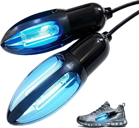 UV-C Shoe Sanitizer & Deodorizer, 253.7nm Ozone-Free UV Light, 360° Coverage, Smart 3-Timer 15/30/60Min, For All Shoes & Boots in Kuwait