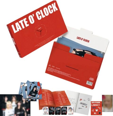 LATENCY LATE O’ CLOCK 1st Mini Album [Postcard Ver.] Booklet + CD + Postcard Set + Photocard + ID Card Set + Folding Poster (SAY LOVE) in Kuwait
