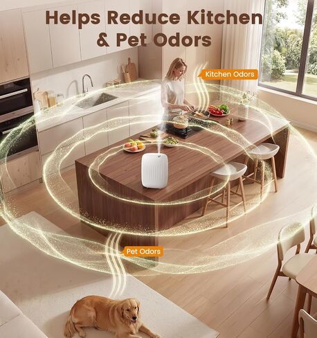 Ziweo Waterless Essential Oil Diffuser - Whole-Home Scent Cold Air Diffuser Up to 3000sq.ft for Large Home Office Hotel - Adjustable Intensity & Time, App & Panel Control - Quiet, Wall Amount - 400ml in Saudi Arabia