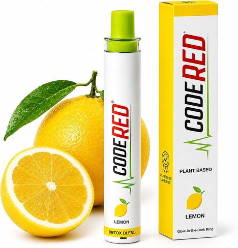 Code Red V-Aid Mullein Mint Diffuser - Plant-Based Herbal Diffuser Stick with Cool Mint, Mullein, Thyme - Relaxation Stick for Daily Balance - 600 Uses - 2 Pack in Kuwait
