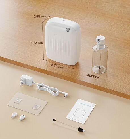 Ziweo Waterless Essential Oil Diffuser - Whole-Home Scent Cold Air Diffuser Up to 3000sq.ft for Large Home Office Hotel - Adjustable Intensity & Time, App & Panel Control - Quiet, Wall Amount - 400ml in Saudi Arabia