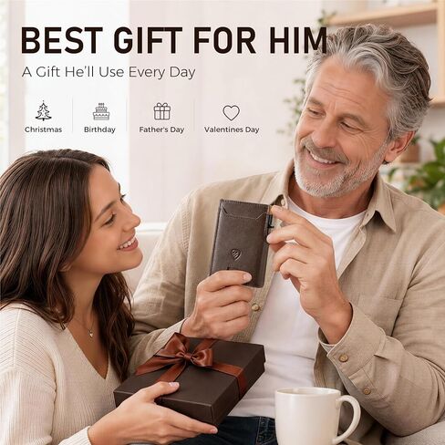 RUNBOX Wallet for Men 9-13 Cards RFID Blocking Aluminum Pop Up Card Holder with ID Window & Stretchable Cash Slot - Minimalist Smart Mens Wallet, Gifts for Men in Saudi Arabia