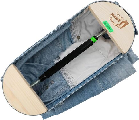 Tang's Heavy Duty Pant Stretcher for Jeans, Adjustable Waistband Stretcher 30 to 59 Inches, Solid Wood and Aluminum Alloy Waist Expander for Men and Women, Pants, Shorts and Skirts in Saudi Arabia