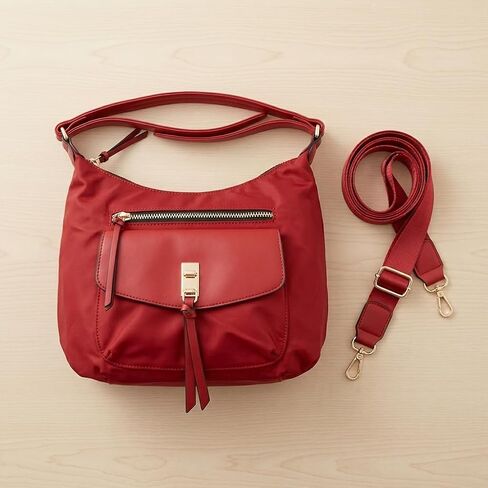 Red Leather Crossbody Bag for Women - Elegant Small Satchel Handbag with Adjustable Strap & Top Handle in Saudi Arabia