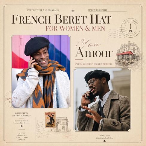 48 Pack Wool Beret Hats for Women Black Beret Hats Bulk for Theme Parties, French Outfits, Adults Unisex in Kuwait