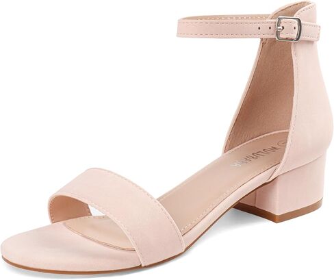 Girls Dress Shoes Low Heel Sandals Open Toe Ankle Strap for Flower Girl Wedding Party,Little and Big Girls in Kuwait