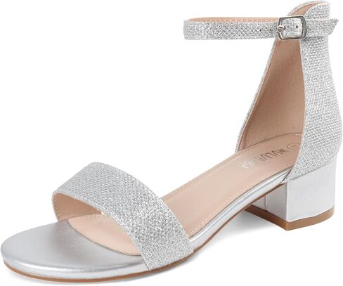 Girls Dress Shoes Low Heel Sandals Open Toe Ankle Strap for Flower Girl Wedding Party,Little and Big Girls in Saudi Arabia