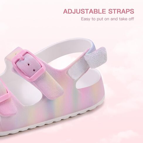 Stelle Toddler Girls Sandals for Boys Adjustable Buckle Open Toe Sandal Lightweight Casual Summer Shoes for Little/Big Kids in Kuwait