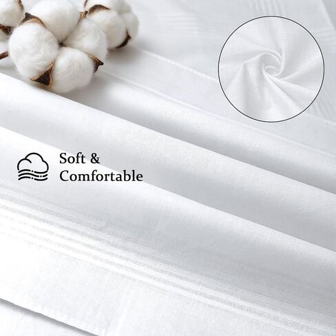 8 Pack Handkerchiefs for Men, 100% Soft Cotton White mens handkerchiefs, 16x16 Inch pocket squares for men in Saudi Arabia