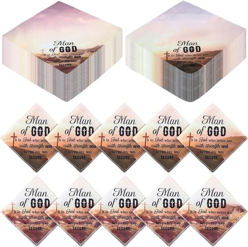 Ceenna 50 Pcs Christian Fathers Ideal Day Gift for Church Bulk Man of God Handkerchief Bible Verse Handkerchiefs Religious Inspirational Quote Gift for Him Men Dad in Kuwait