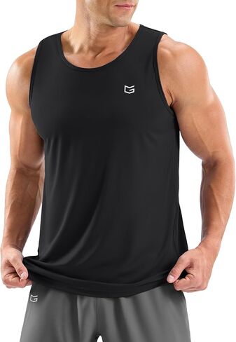 G Gradual Men's Workout Tank Tops Sleeveless Muscle Shirts Summer UPF 50+ Quick Dry Shirts for Men Athletic Running Gym in Kuwait
