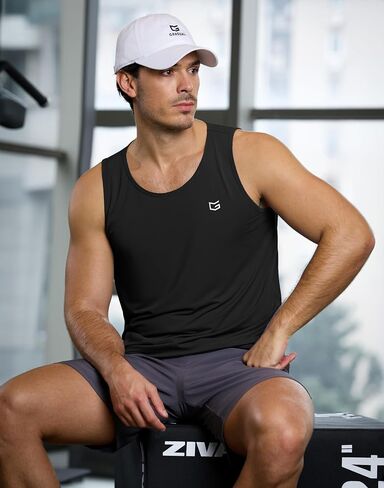 G Gradual Men's Workout Tank Tops Sleeveless Muscle Shirts Summer UPF 50+ Quick Dry Shirts for Men Athletic Running Gym in Kuwait