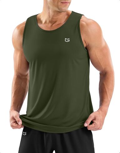 G Gradual Men's Workout Tank Tops Sleeveless Muscle Shirts Summer UPF 50+ Quick Dry Shirts for Men Athletic Running Gym in Kuwait