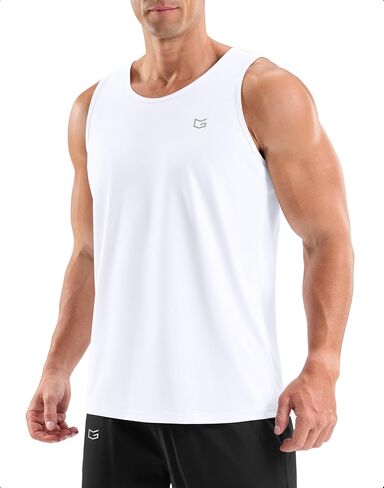 G Gradual Men's Workout Tank Tops Sleeveless Muscle Shirts Summer UPF 50+ Quick Dry Shirts for Men Athletic Running Gym in Kuwait