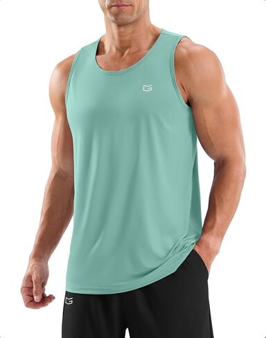 G Gradual Men's Workout Tank Tops Sleeveless Muscle Shirts Summer UPF 50+ Quick Dry Shirts for Men Athletic Running Gym in Kuwait