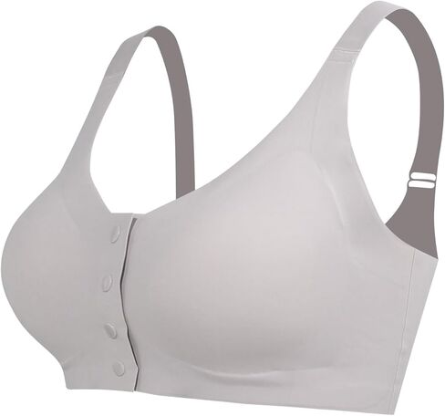 Lervanla Post Surgery Mastectomy Bra with Pockets,Front Closure Bra for Breast Forms, Seamless Supportive Bralette for Women in Saudi Arabia