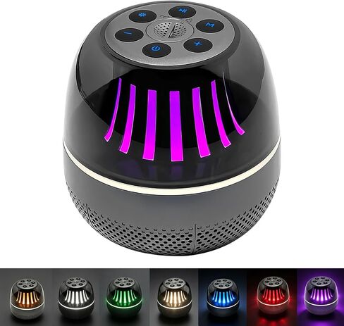 Portable Bluetooth Speaker with White Noise Machine, LED Color Lights, Aromatherapy Diffuser, Sleep Sound Machine for Sleep, Yoga, Home, Office & Bedroom, Gift for Women, Men, Kids & Friends in Saudi Arabia