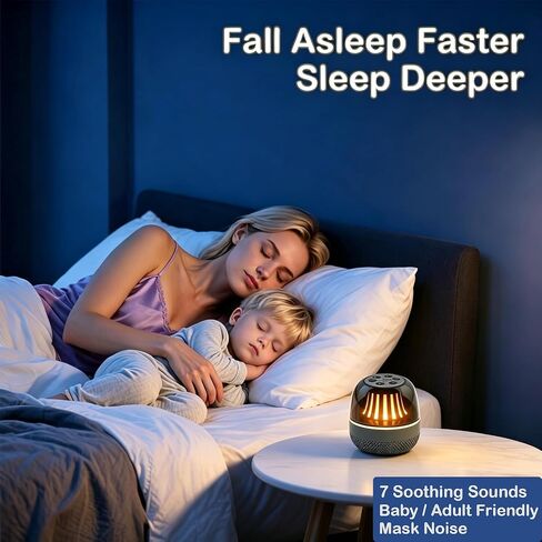 Portable Bluetooth Speaker with White Noise Machine, LED Color Lights, Aromatherapy Diffuser, Sleep Sound Machine for Sleep, Yoga, Home, Office & Bedroom, Gift for Women, Men, Kids & Friends in Saudi Arabia