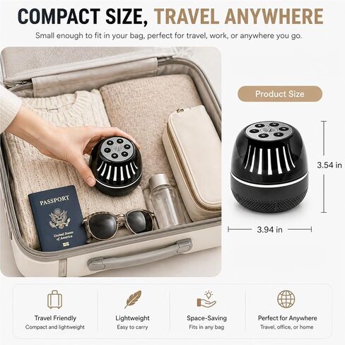 Portable Bluetooth Speaker with White Noise Machine, LED Color Lights, Aromatherapy Diffuser, Sleep Sound Machine for Sleep, Yoga, Home, Office & Bedroom, Gift for Women, Men, Kids & Friends in Saudi Arabia