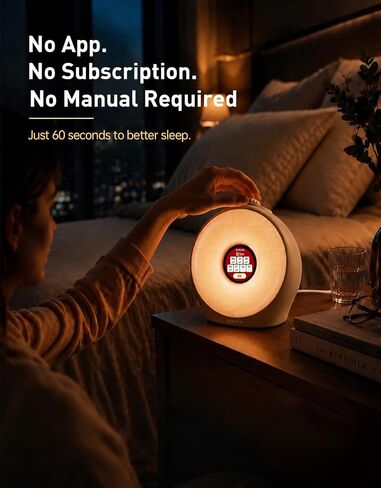 Dekala Sunrise Alarm Clock for Heavy Sleepers with Pulse Wake, Sunset Sound Machine with Breathing Ambient Light, Loud Alarm for Bedrooms, Wake Up Light, Digital Color Display & 7 Themes, No App in Saudi Arabia