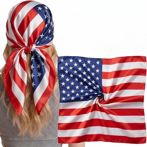 Head Scarf for Women - Fashion Silk-Like Neck Bandana Hair Wrap, Large Square Headscarf for Gift 27.5 x 27.5 inches in Kuwait