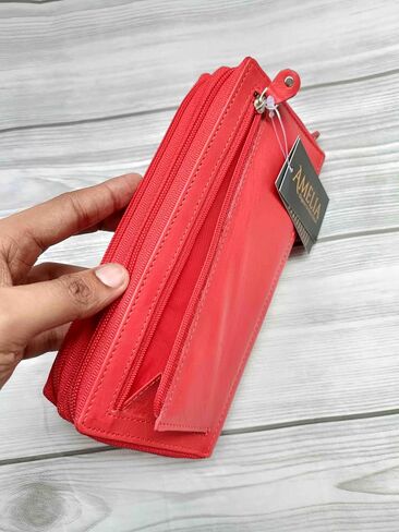 Paul Walter Genuine Leather Checkbook Cover – RFID Blocking Wallet with Credit Card Slots & Long Checkbook Holder in Saudi Arabia