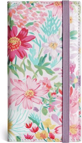 Zreal Checkbook Cover for Women & Men, Vegan Leather Check Book Cover for Duplicate Checks with Clear Divider & Pen Holder (Lavender Pink) in Saudi Arabia