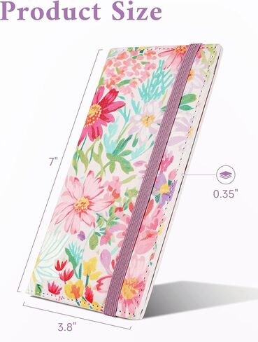 Zreal Checkbook Cover for Women & Men, Vegan Leather Check Book Cover for Duplicate Checks with Clear Divider & Pen Holder (Lavender Pink) in Saudi Arabia