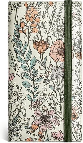 Zreal Checkbook Cover for Women & Men, Vegan Leather Check Book Cover for Duplicate Checks with Clear Divider & Pen Holder (Lavender Pink) in Saudi Arabia