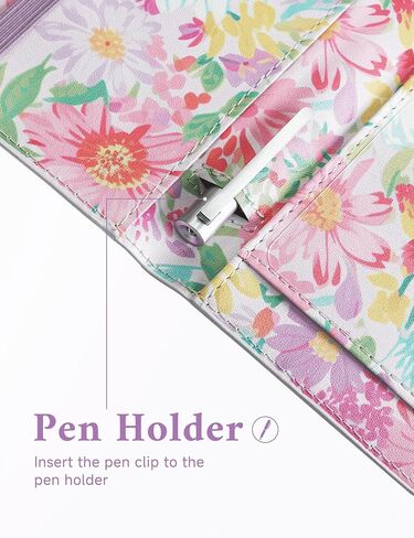 Zreal Checkbook Cover for Women & Men, Vegan Leather Check Book Cover for Duplicate Checks with Clear Divider & Pen Holder (Lavender Pink) in Saudi Arabia