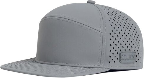 قبعة سائق الشاحنة Snapback كبيرة الحجم مقاس XXL للرؤوس الكبيرة، قبعة مسطحة مثقوبة بالليزر، قبعة جولف كبيرة ذات حافة مسطحة in Kuwait