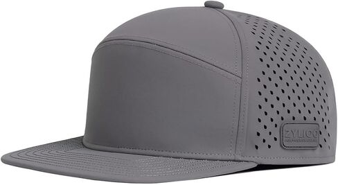 قبعة سائق الشاحنة Snapback كبيرة الحجم مقاس XXL للرؤوس الكبيرة، قبعة مسطحة مثقوبة بالليزر، قبعة جولف كبيرة ذات حافة مسطحة in Kuwait