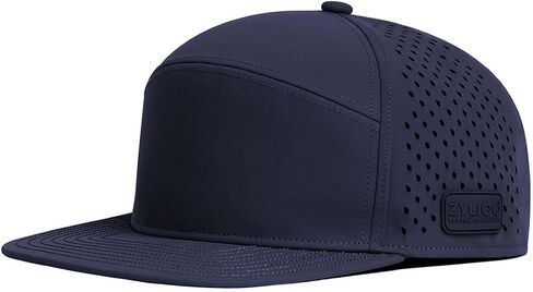 قبعة سائق الشاحنة Snapback كبيرة الحجم مقاس XXL للرؤوس الكبيرة، قبعة مسطحة مثقوبة بالليزر، قبعة جولف كبيرة ذات حافة مسطحة in Kuwait