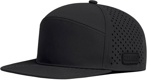 قبعة سائق الشاحنة Snapback كبيرة الحجم مقاس XXL للرؤوس الكبيرة، قبعة مسطحة مثقوبة بالليزر، قبعة جولف كبيرة ذات حافة مسطحة in Kuwait