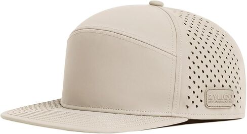 قبعة سائق الشاحنة Snapback كبيرة الحجم مقاس XXL للرؤوس الكبيرة، قبعة مسطحة مثقوبة بالليزر، قبعة جولف كبيرة ذات حافة مسطحة in Kuwait