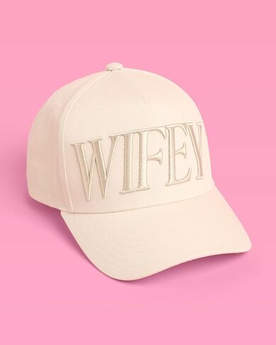 xo, Fetti Wifey Trucker Hat | Bridal Accessory, Bachelorette, Honeymoon, Wedding, Bride Gift, Ivory, Embroidered, Cotton, Bridal Era, Iconic in Kuwait