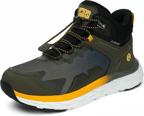 R CORD Kids Waterproof Hiking Boots Boys Girls Lightweight Breathable Non-Slip Outdoor Trekking Shoes for Little/Big Kid in Kuwait