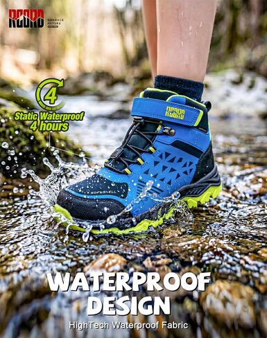 R CORD Kids Hiking Boots Waterproof Boys Girls Anti-Skid Anti-Collision Outdoor Breathable Trekking Shoes with Ankle Soupport for Little/Big Kid in Saudi Arabia