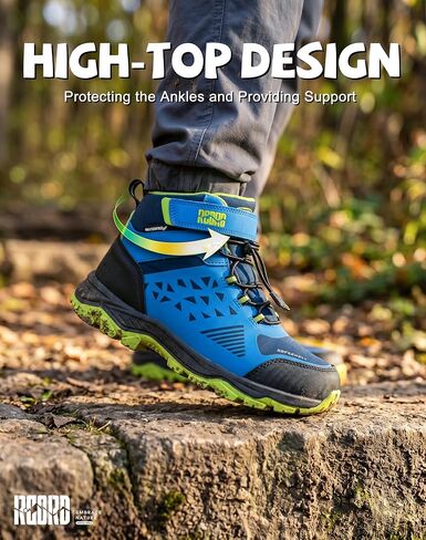 R CORD Kids Hiking Boots Waterproof Boys Girls Anti-Skid Anti-Collision Outdoor Breathable Trekking Shoes with Ankle Soupport for Little/Big Kid in Saudi Arabia