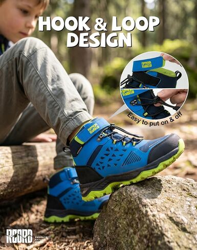 R CORD Kids Hiking Boots Waterproof Boys Girls Anti-Skid Anti-Collision Outdoor Breathable Trekking Shoes with Ankle Soupport for Little/Big Kid in Saudi Arabia