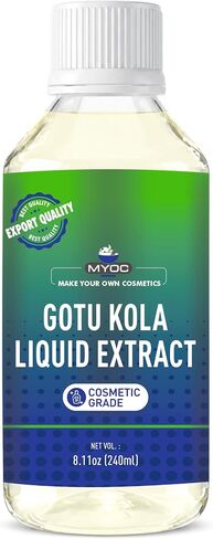 Gotu Kola Liquid Extract | Cosmetic Grade Botanical Ingredient | Non-Edible | Herbal Extract for DIY Skincare & Haircare | 120ml / 4.05 Fl Oz in Saudi Arabia