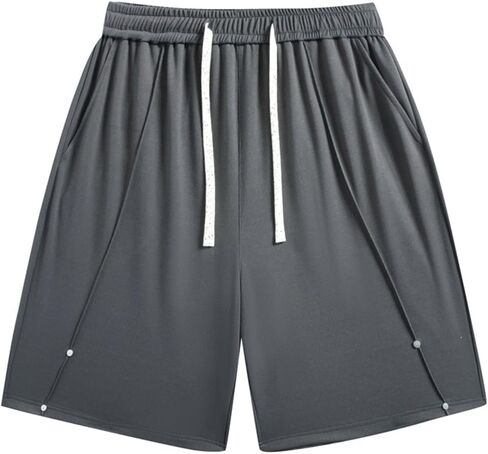 Plus Size Shorts Men Elastic Waist Workout Gym Shorts Summer Casual Beach Short Athletic Running Basketball Short with Pocket in Kuwait