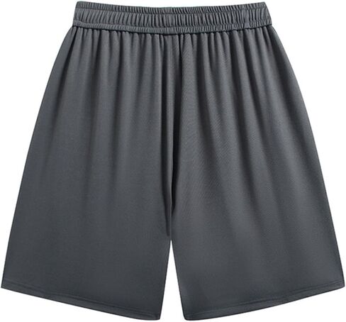 Plus Size Shorts Men Elastic Waist Workout Gym Shorts Summer Casual Beach Short Athletic Running Basketball Short with Pocket in Kuwait