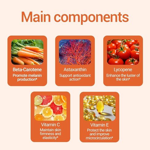 Savanna Skin Tanning Gummies – Tanning Gummies for Women – Astaxanthin, Beta-Carotene, Lycopene & Vitamins C&E – Vegan, Gluten-Free, Sour Watermelon – Radiant Skin & Natural Bronze Glow – 90 Gummies in Saudi Arabia