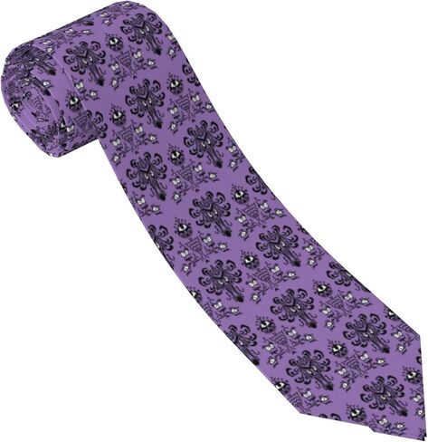 Haunted the Mansion Ties for Men Funny Neckties Polyester Textile Soft Neck Ties for Weddings Party Valentine's Day in Saudi Arabia