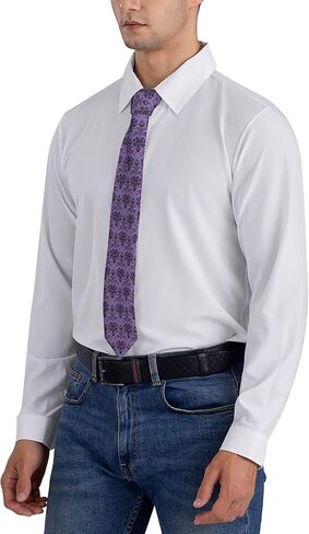 Haunted the Mansion Ties for Men Funny Neckties Polyester Textile Soft Neck Ties for Weddings Party Valentine's Day in Saudi Arabia