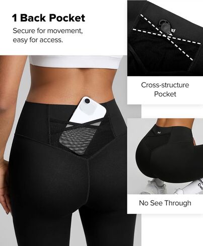 BRXL 19'' Capri Leggings for Women Tummy Control No Front Seam High Waisted Capris with Pocket Yoga Pants Workout in Kuwait