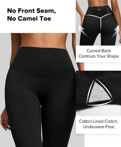 BRXL 19'' Capri Leggings for Women Tummy Control No Front Seam High Waisted Capris with Pocket Yoga Pants Workout in Kuwait